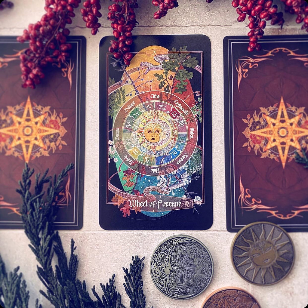 Children of Ostara Tarot Deck & Book Set Limited Gold Edition – Award-Winning 78-Card Botanical Tarot
