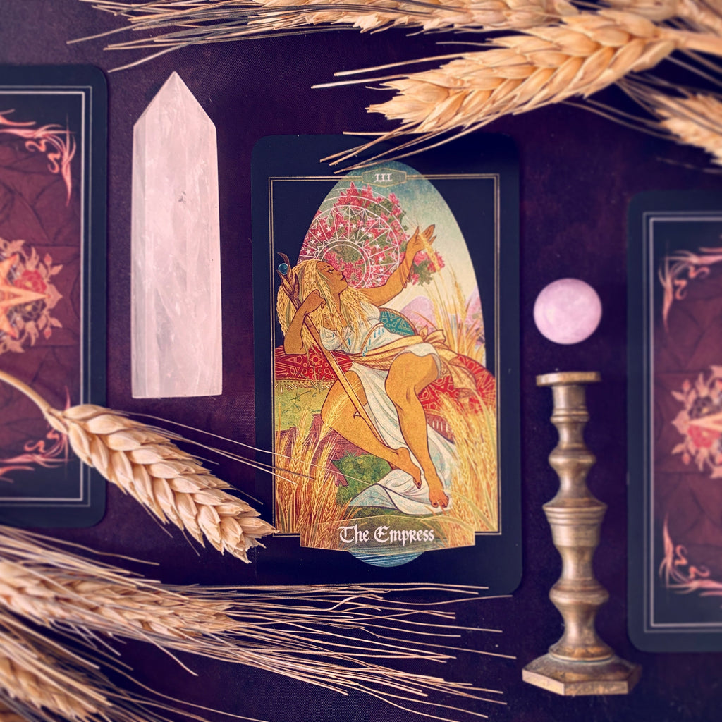 Children of Ostara Tarot Deck & Book Set Limited Gold Edition – Award-Winning 78-Card Botanical Tarot