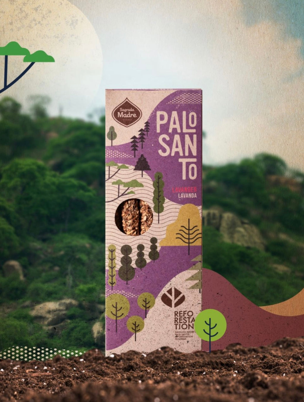 Lavender Palo Santo Incense Sticks – Calming Sacred Wood Incense for Relaxation