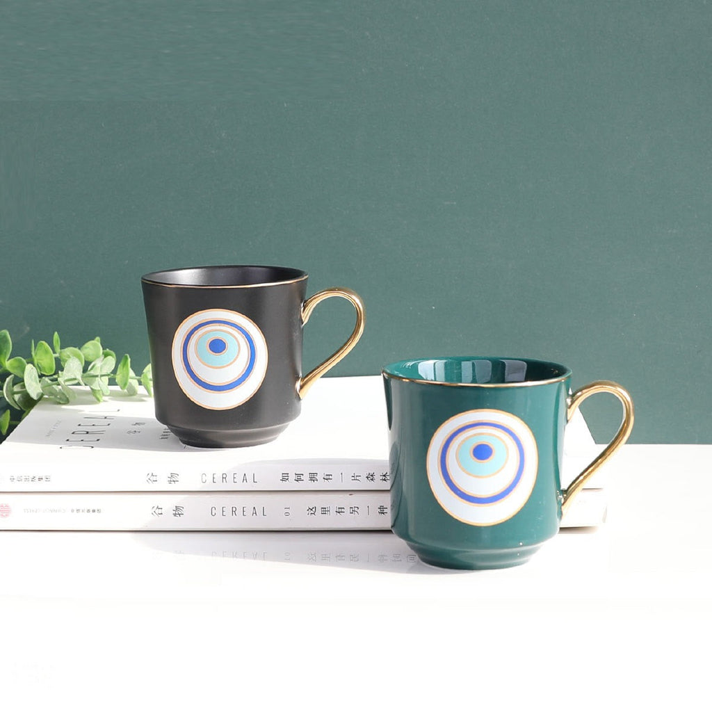 Big Eyes Ceramic Coffee Tea Mug 6 oz
