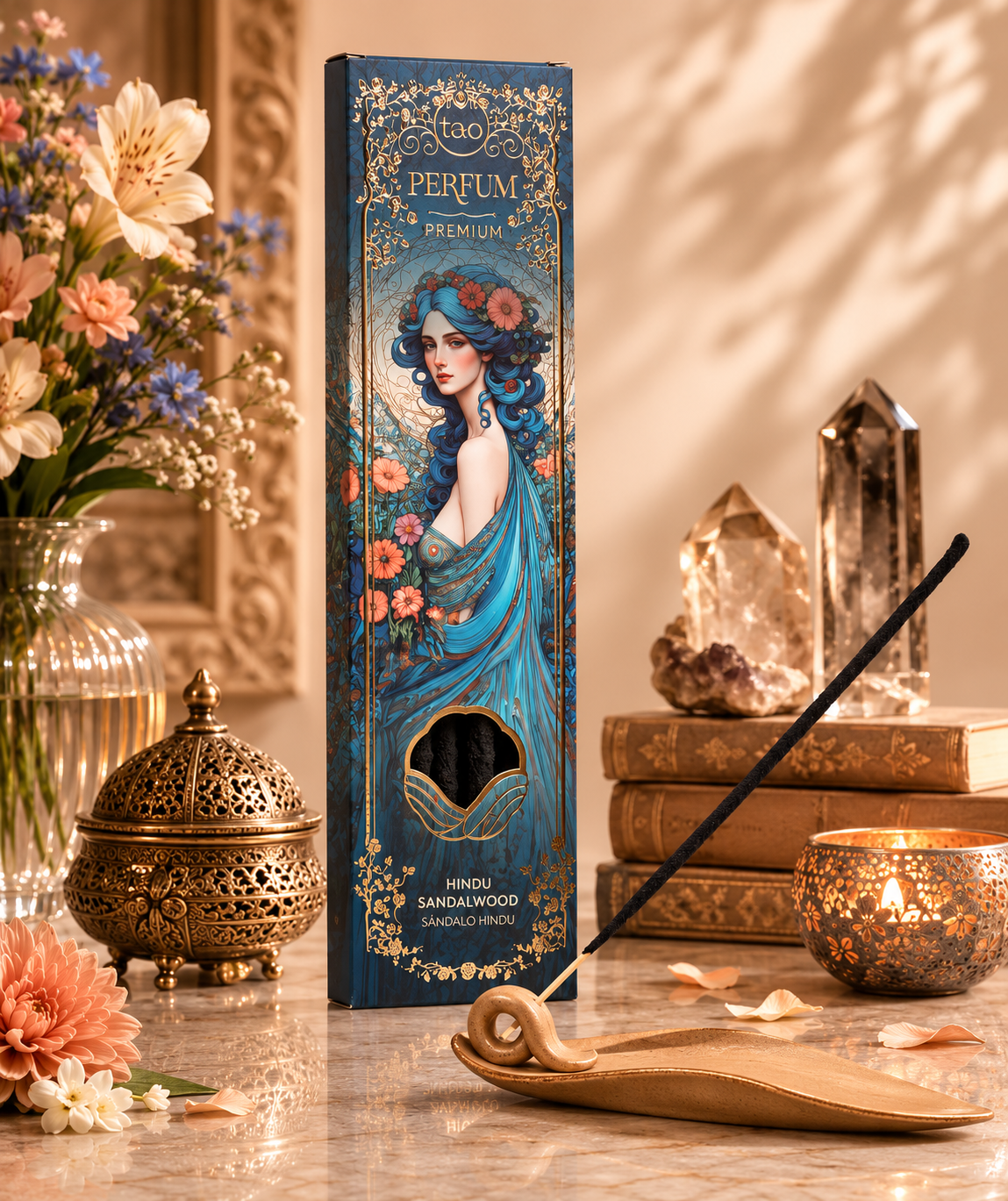 Sandalwood Tao Premium Incense Sticks – Luxury Sandalwood Incense for Meditation & Relaxation