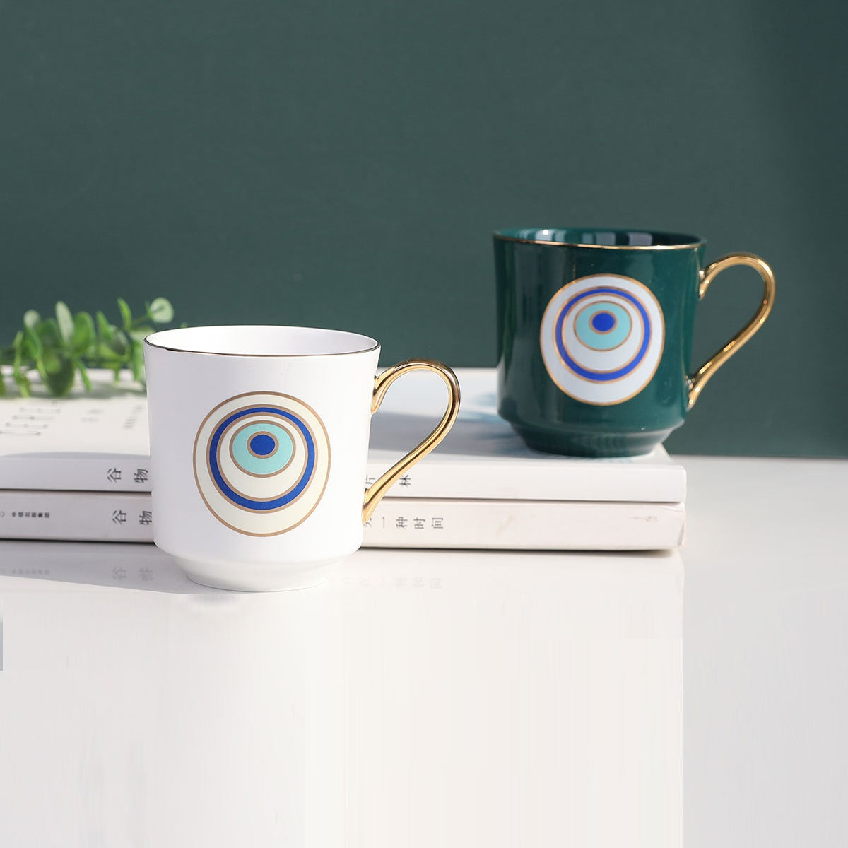Big Eyes Ceramic Coffee Tea Mug 6 oz
