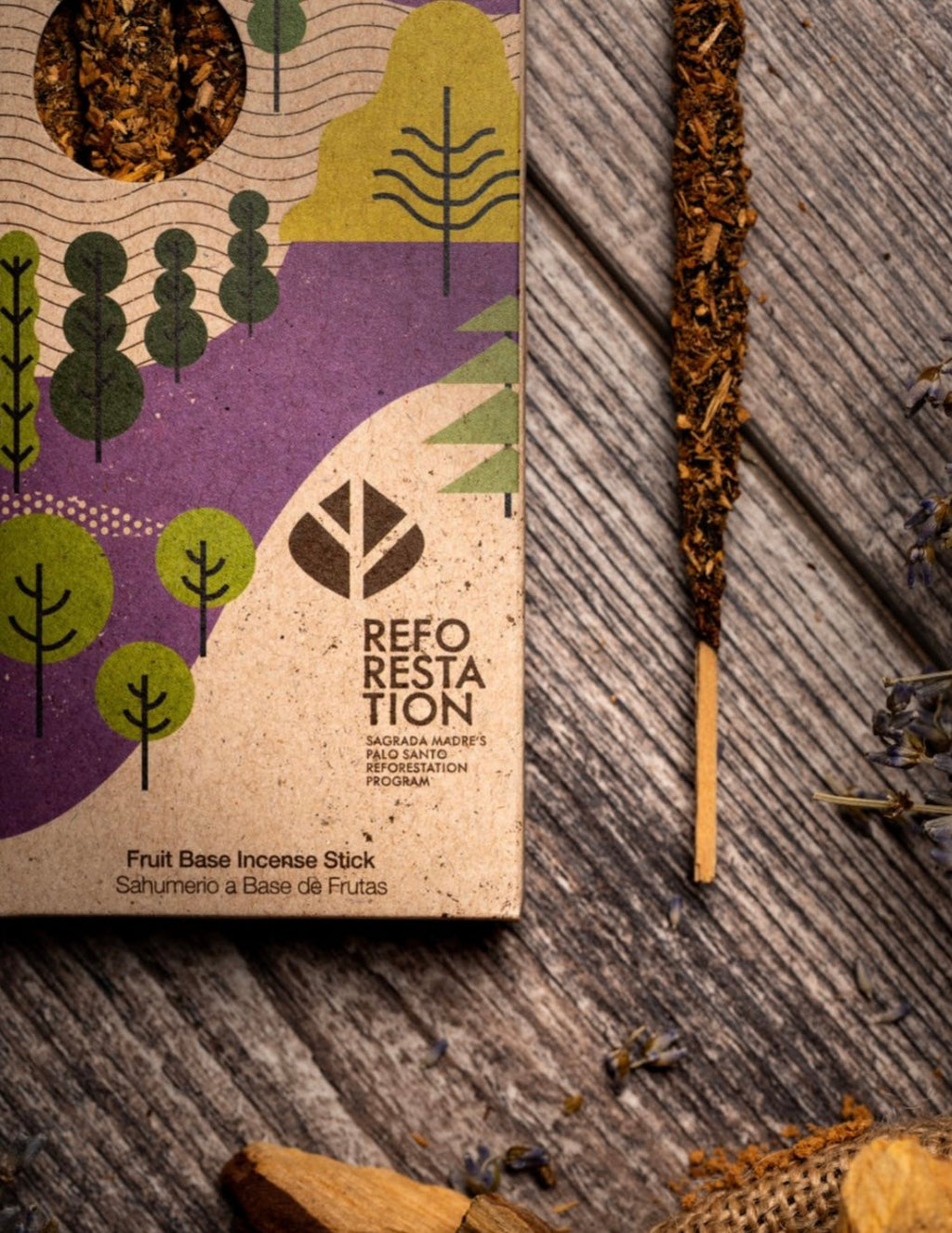 Lavender Palo Santo Incense Sticks – Calming Sacred Wood Incense for Relaxation