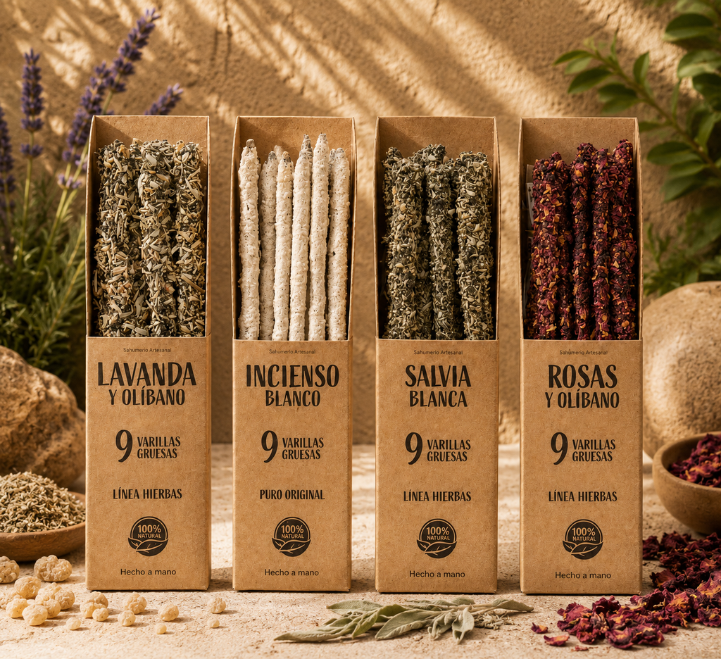 Herb & Resin Incense Collection – Natural Botanical Incense Set for Ritual