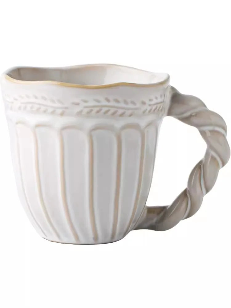Handmade Decorative Ceramic Coffee Tea Mug 12 oz