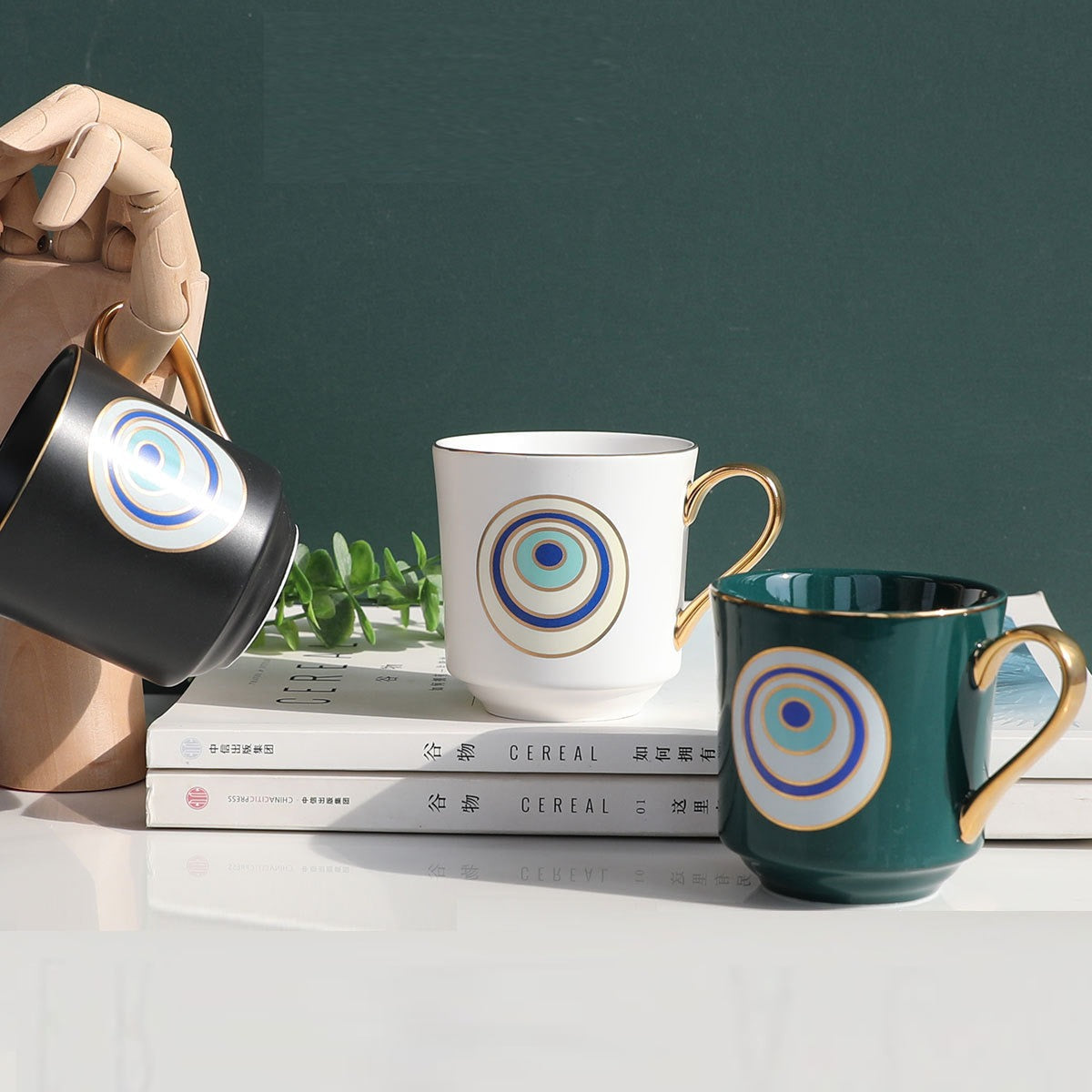 Big Eyes Ceramic Coffee Tea Mug 6 oz