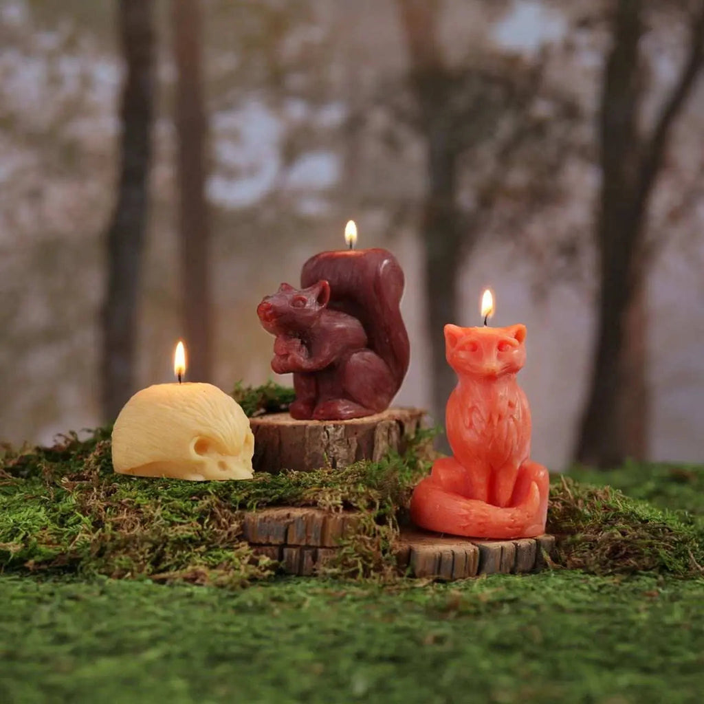 Hedgehog Candle – 100% Pure Beeswax – Handcrafted