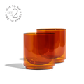 Cove 10oz Glass Tumbler - Set of 2 - Amber