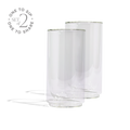Cove 16oz Glass Pint - Set of 2 - Clear