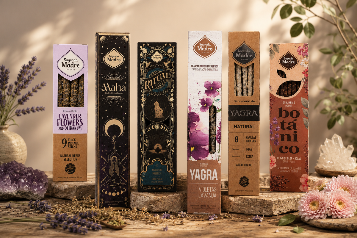 Variety Bundle Incense Sticks – 14-Box Assortment Sampler Set for Meditation
