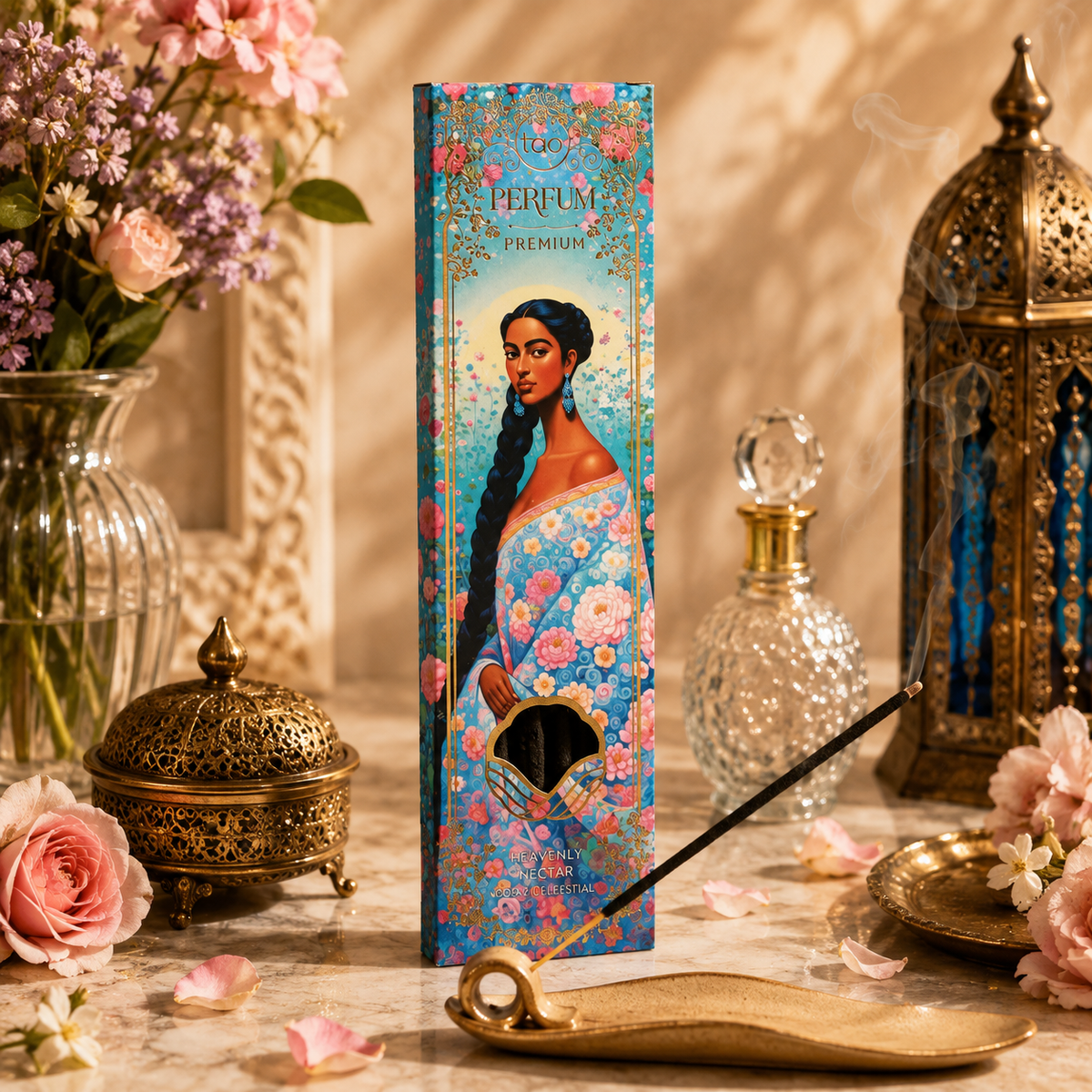 Heavenly Nectar Tao Premium Incense Sticks – Luxury Sweet Floral Incense for Meditation & Ritual