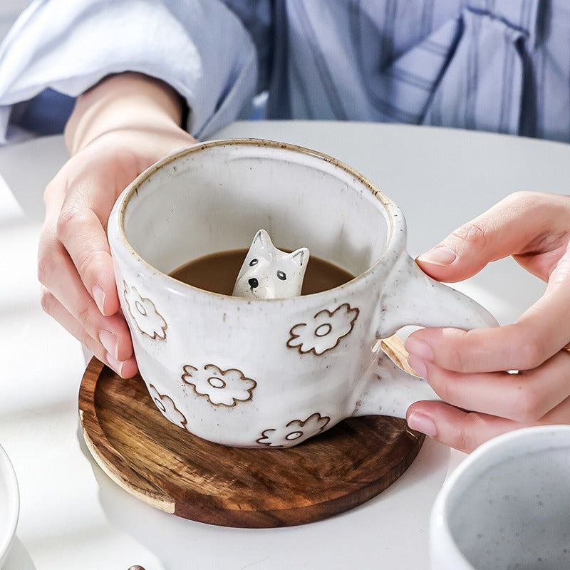 3D Ceramic Coffee Tea Mug 12 oz