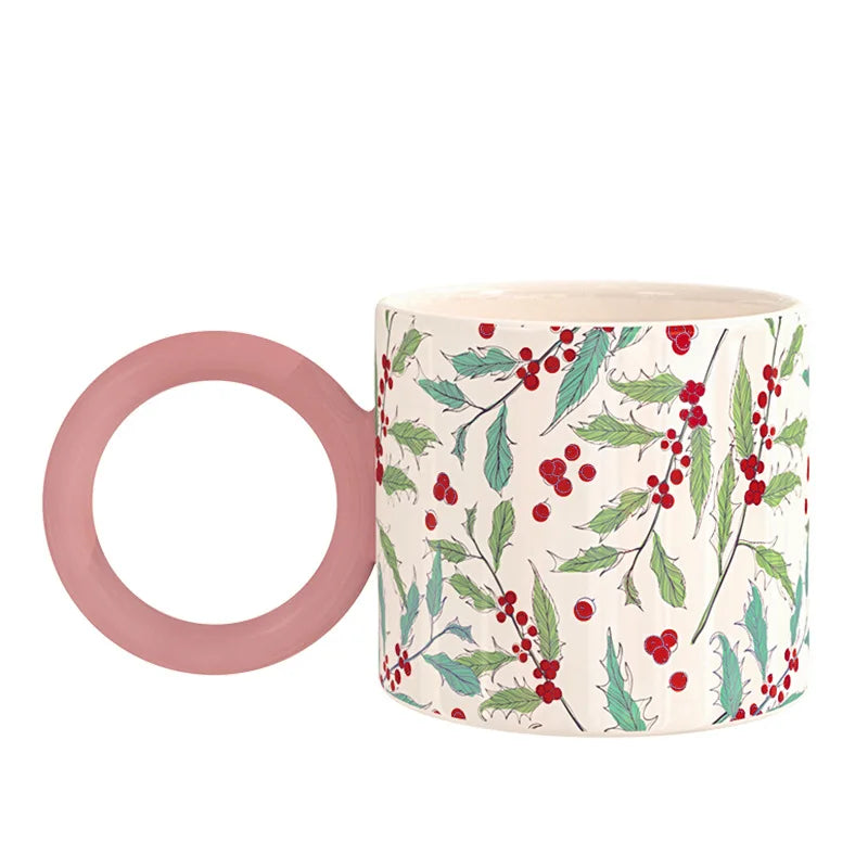 Ceramic Painted Coffee Tea Mug 12 oz