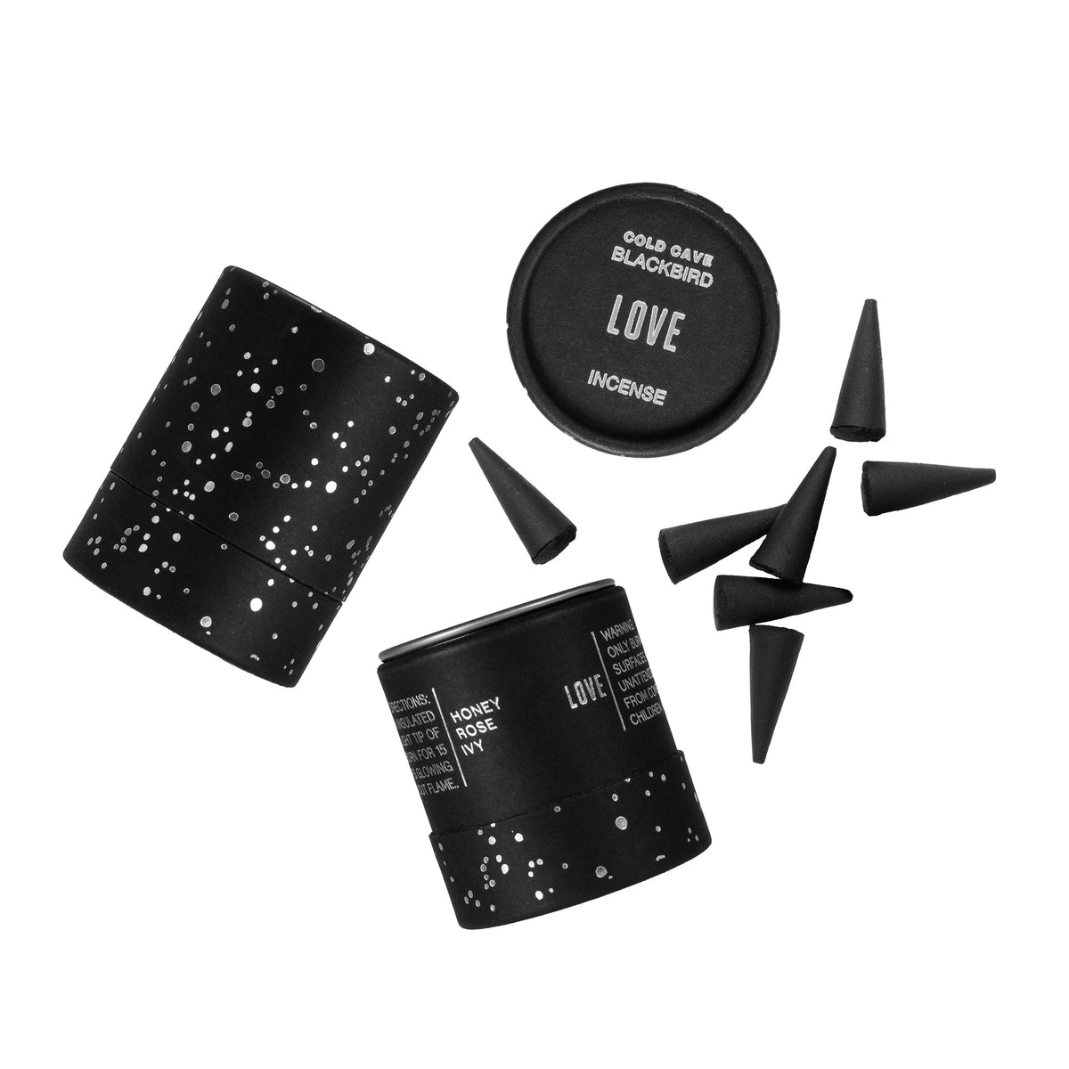 Blackbird Love Incense – Romantic Artisan Hand-Rolled Incense Cones for Ritual & Meditation