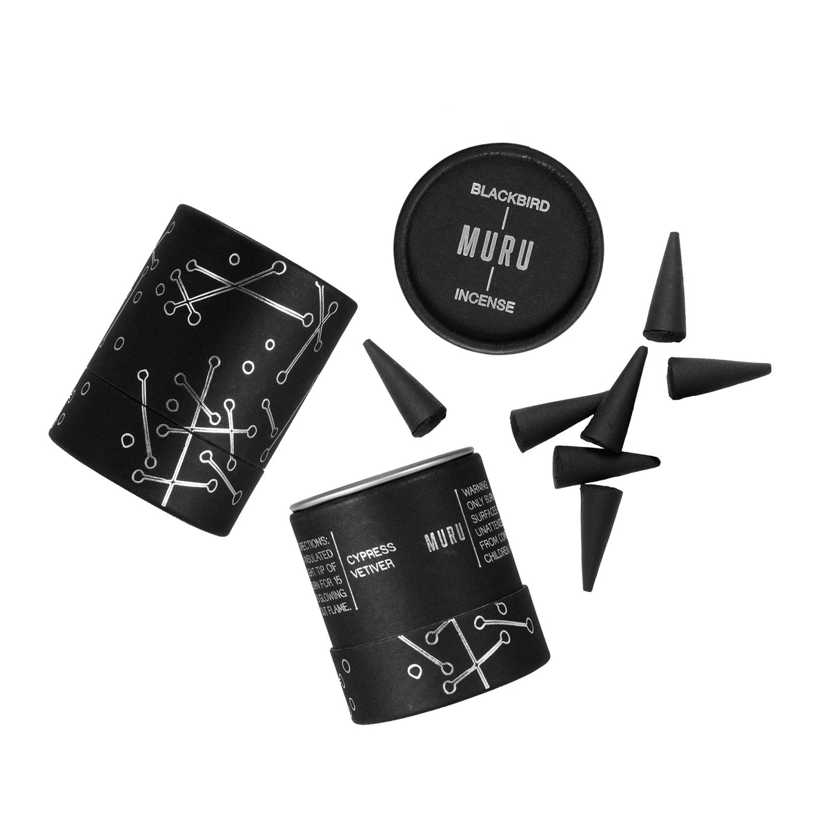 Blackbird Muru Incense – Artisan Hand-Rolled Incense Cones for Meditation & Ritual