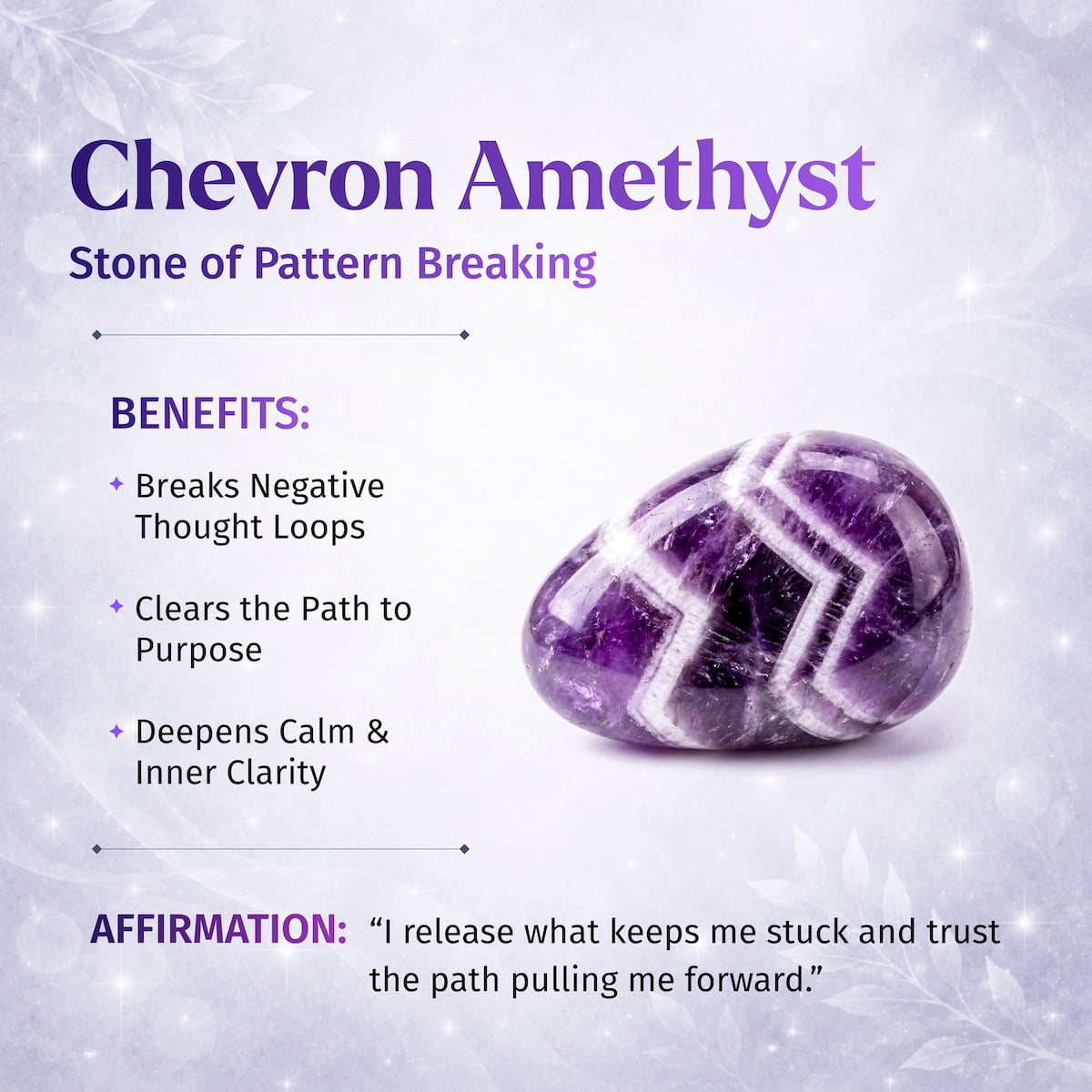 Chevron Amethyst Point