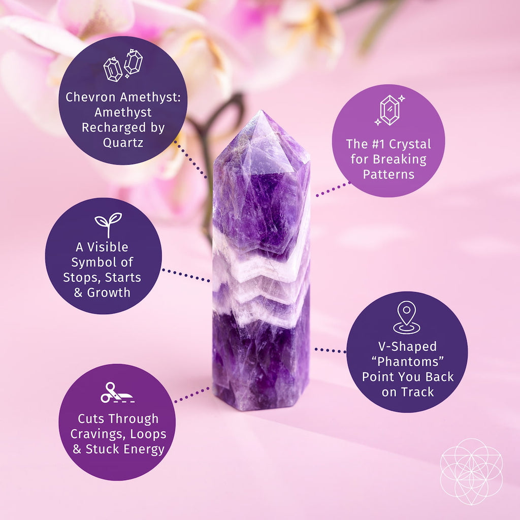 Chevron Amethyst Point