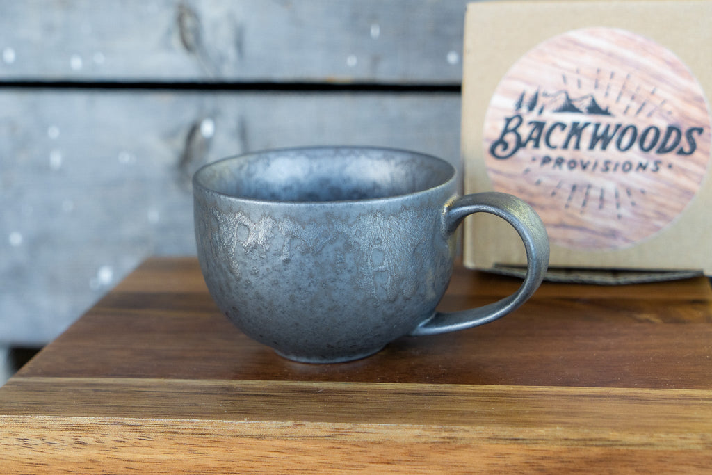 Industrial Drip Glaze Stoneware Coffee Mug