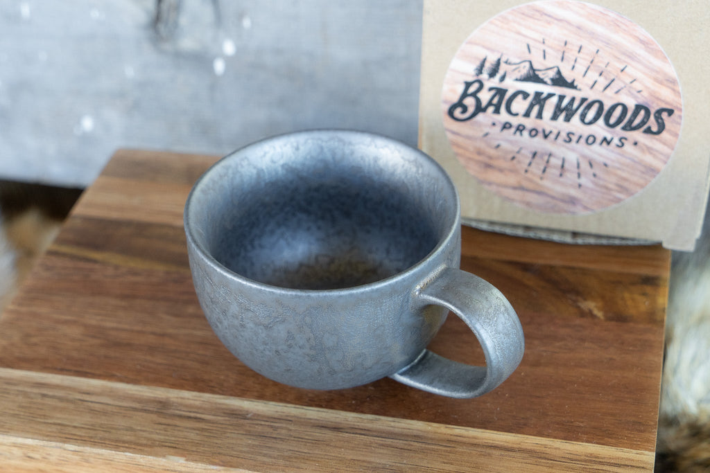 Industrial Drip Glaze Stoneware Coffee Mug