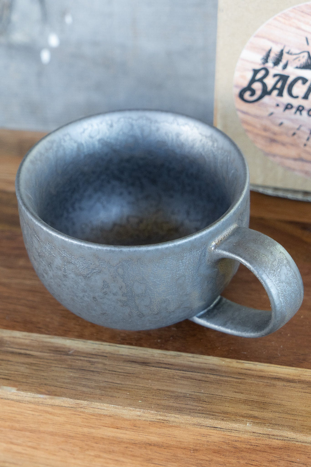 Industrial Drip Glaze Stoneware Coffee Mug
