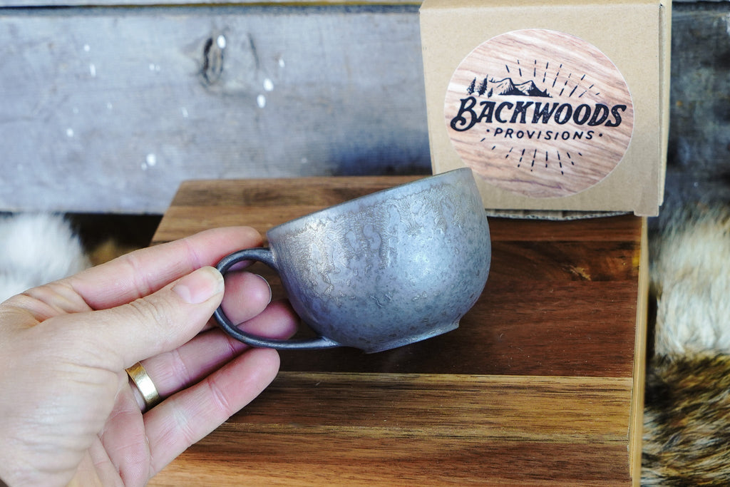 Industrial Drip Glaze Stoneware Coffee Mug