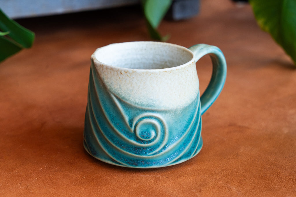 Boho Coastal Wave Ceramic Mug
