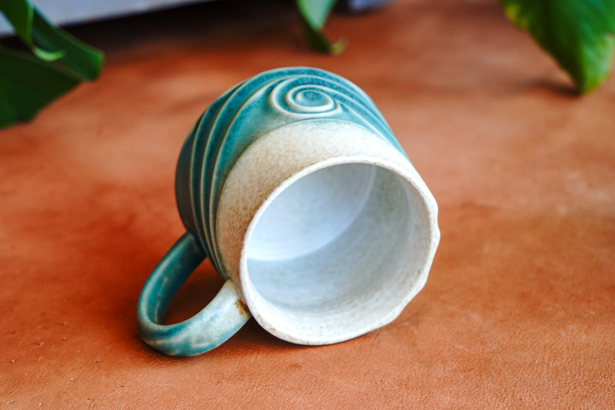 Boho Coastal Wave Ceramic Mug