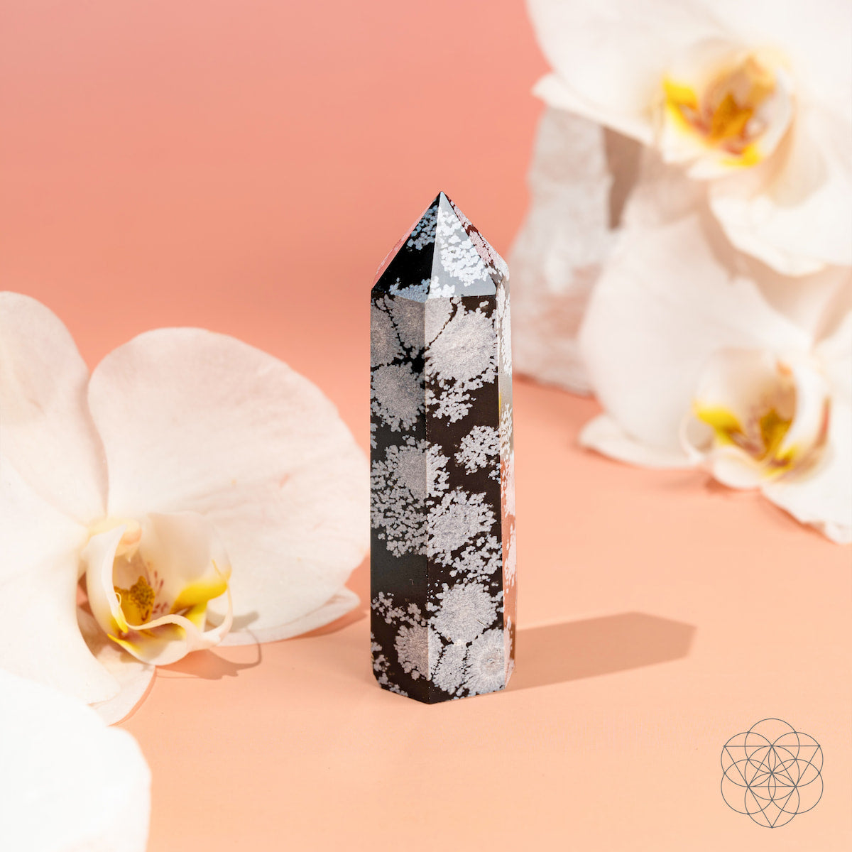 Snowflake Obsidian Point