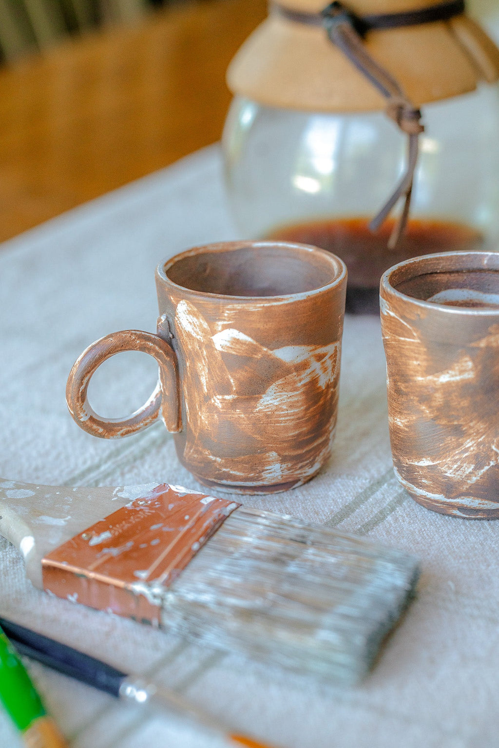 Rustic Artisan Brushstroke Mug