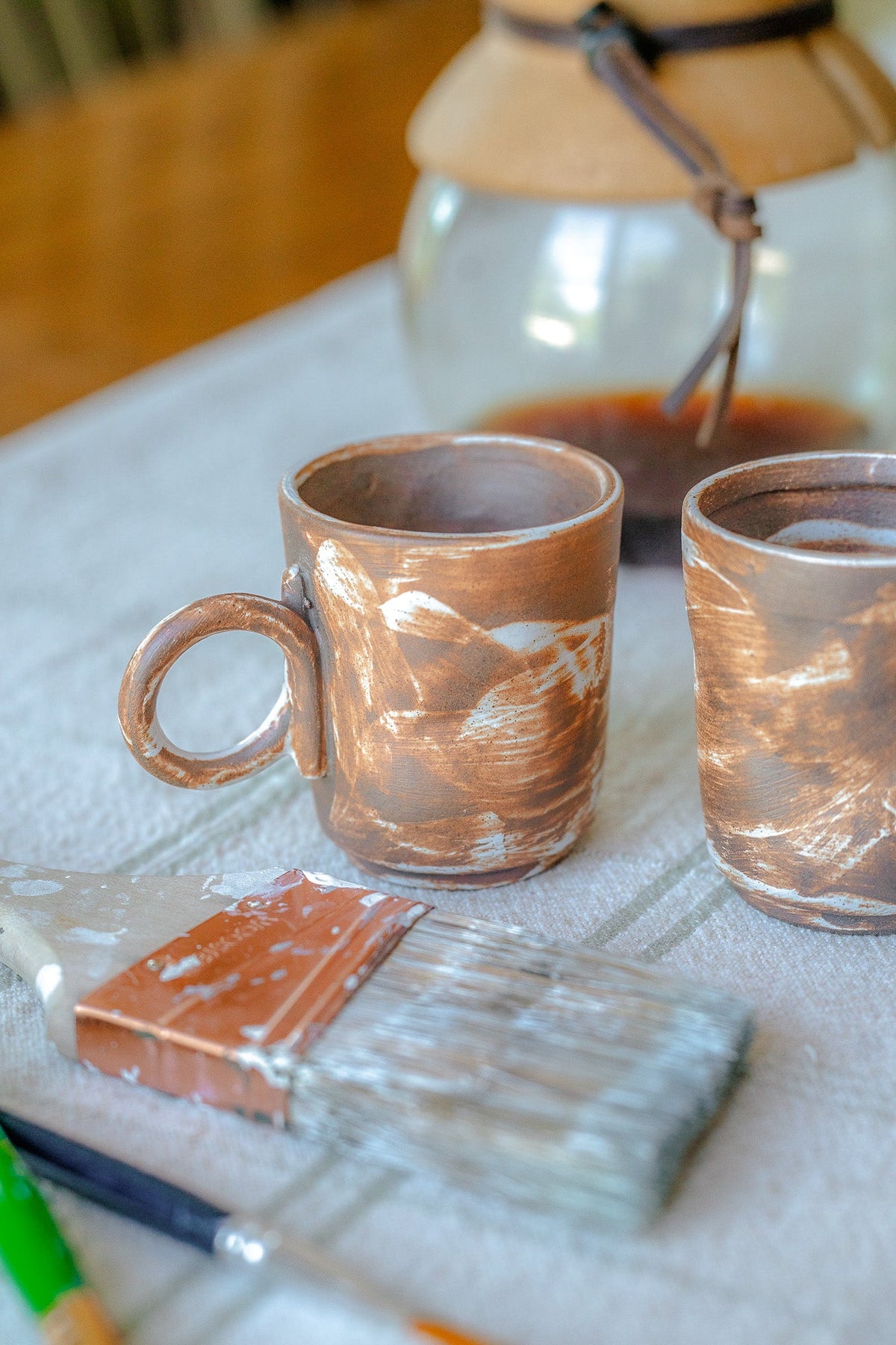 Rustic Artisan Brushstroke Mug