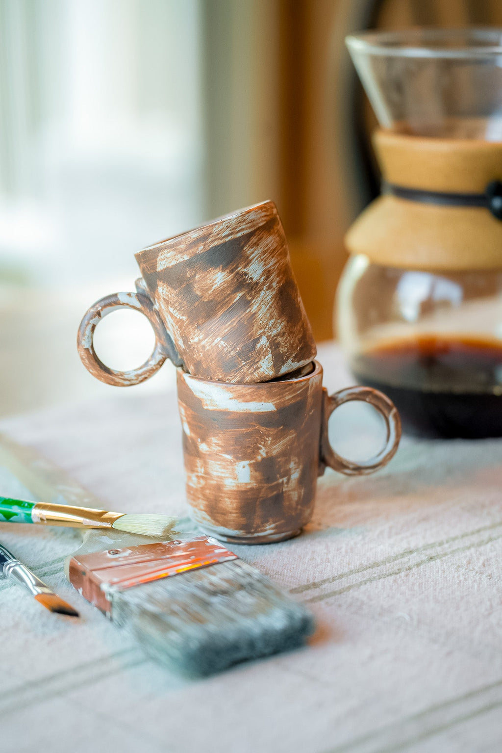 Rustic Artisan Brushstroke Mug