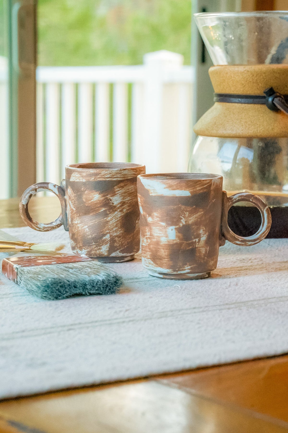 Rustic Artisan Brushstroke Mug