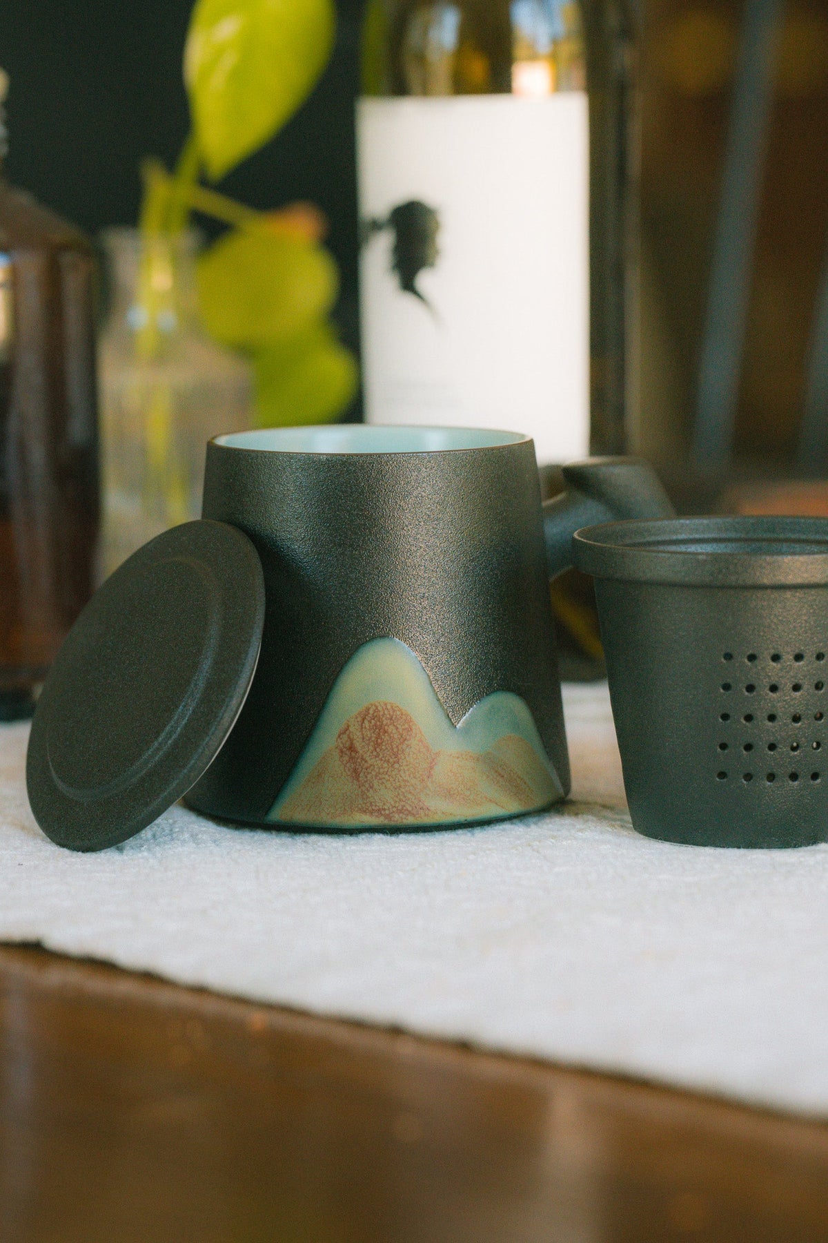 Mountain Peak Loose Leaf Steeping Mug