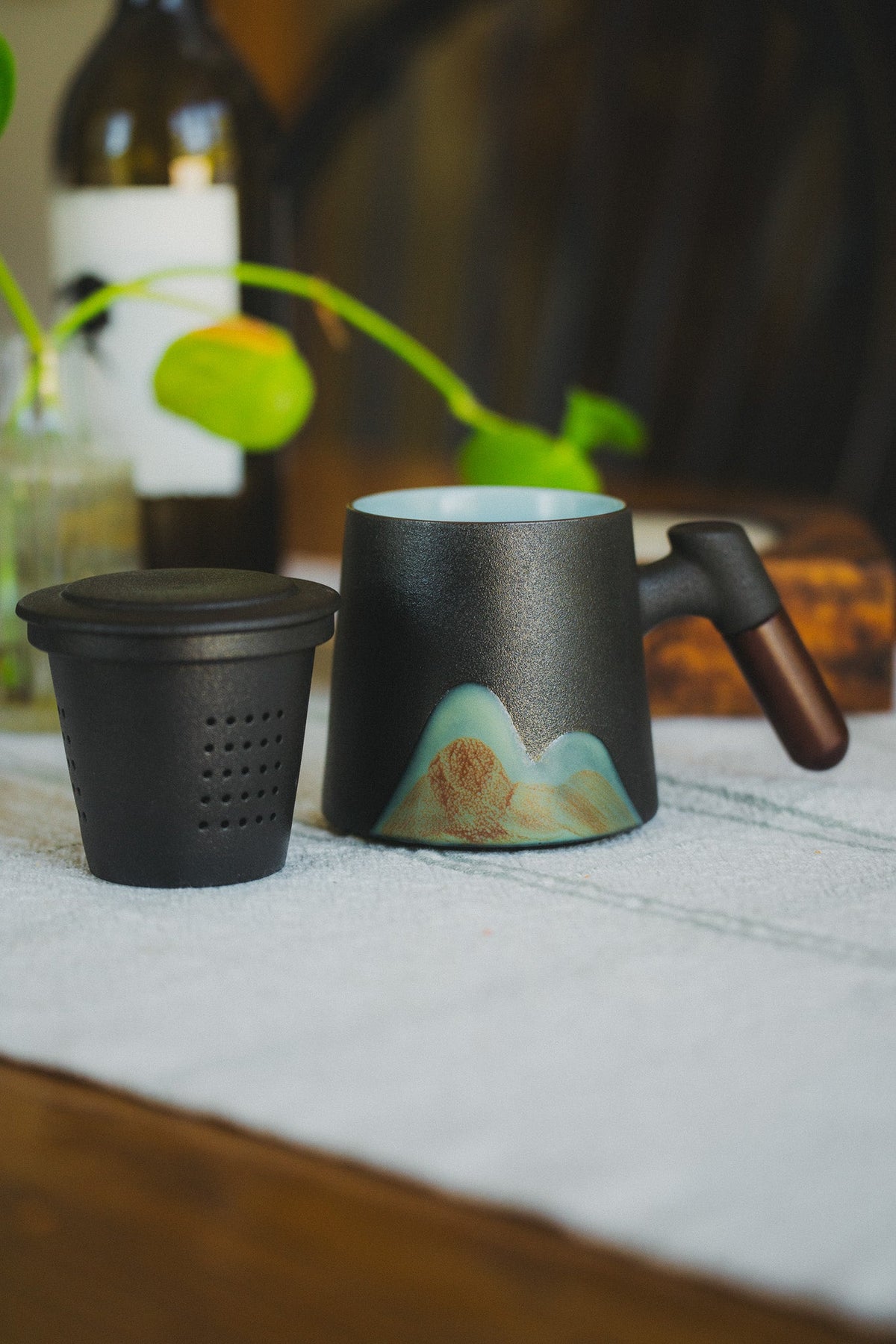 Mountain Peak Loose Leaf Steeping Mug