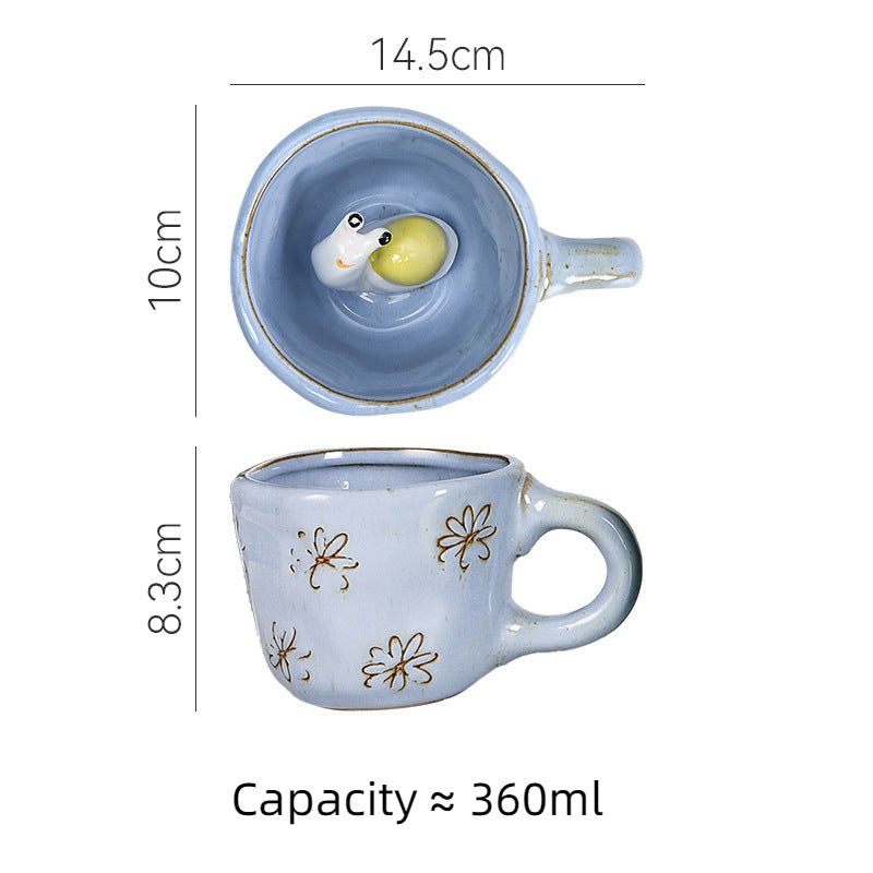 3D Ceramic Coffee Tea Mug 12 oz