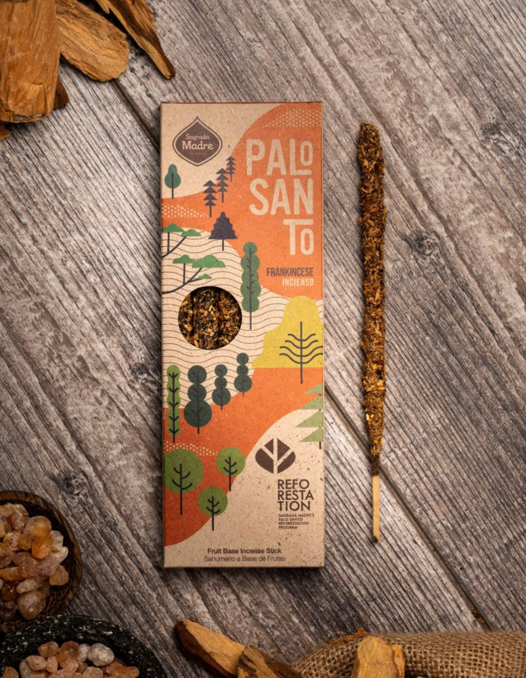 Frankincense Palo Santo Incense Sticks – Sacred Resin & Wood Incense for Cleansing & Spiritual Practice