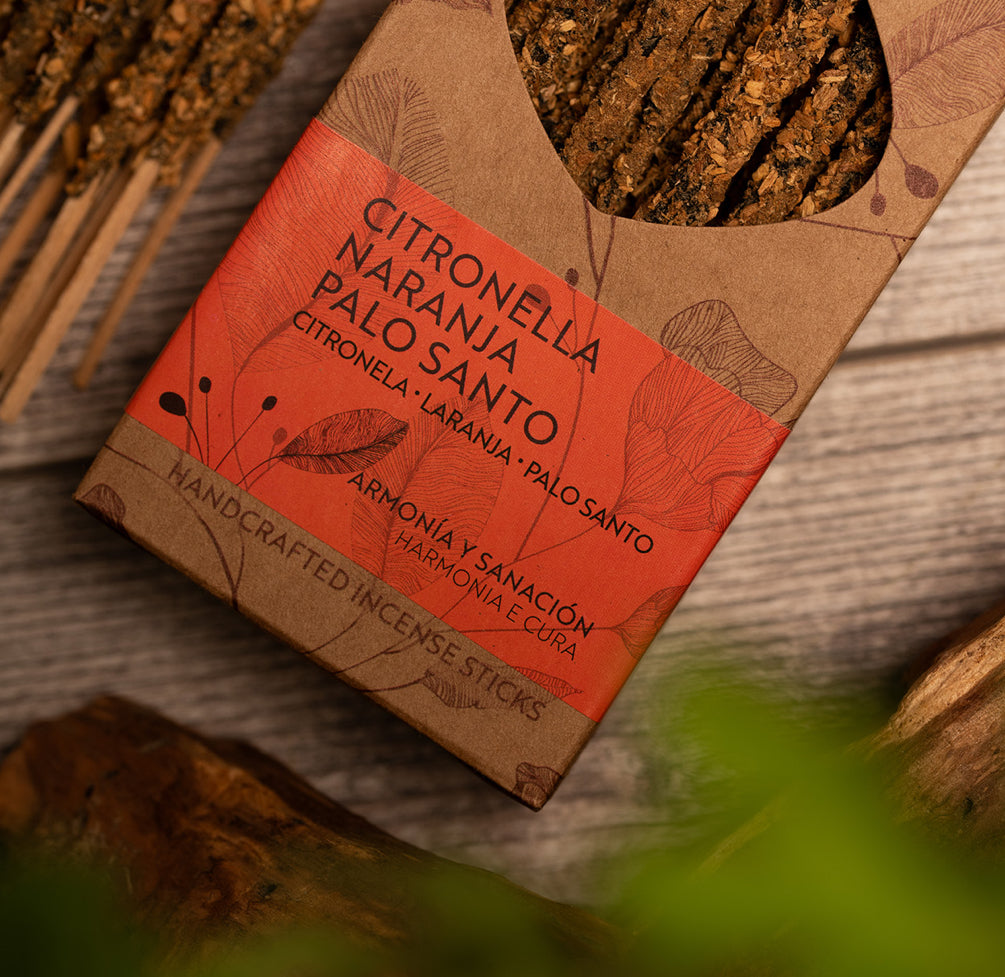 Citronella Palo Santo Incense Sticks 30-Pack – Natural Sacred Wood Incense for Cleansing & Ritual