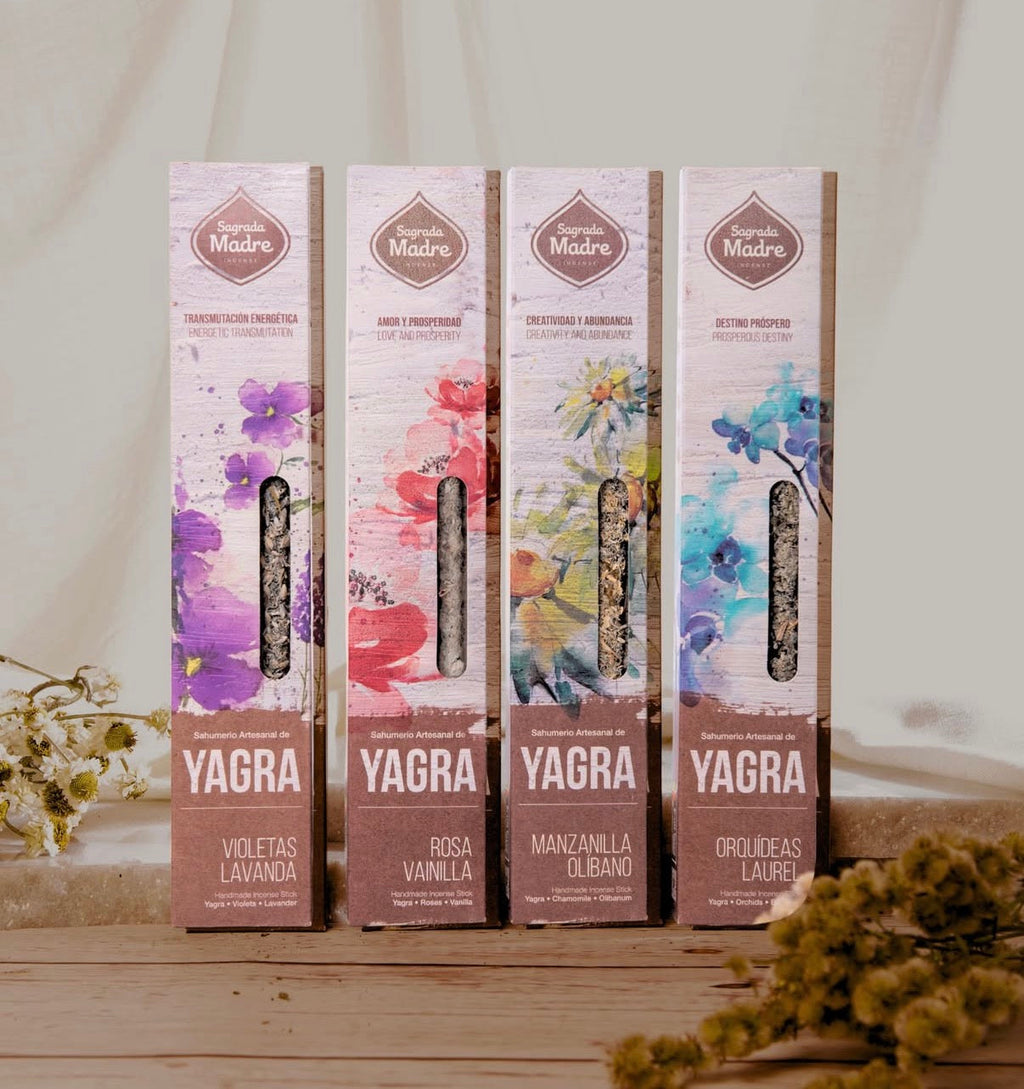 Flower Yagra Incense Collection – Floral Artisan Incense Sticks Set for Ritual & Home Fragrance