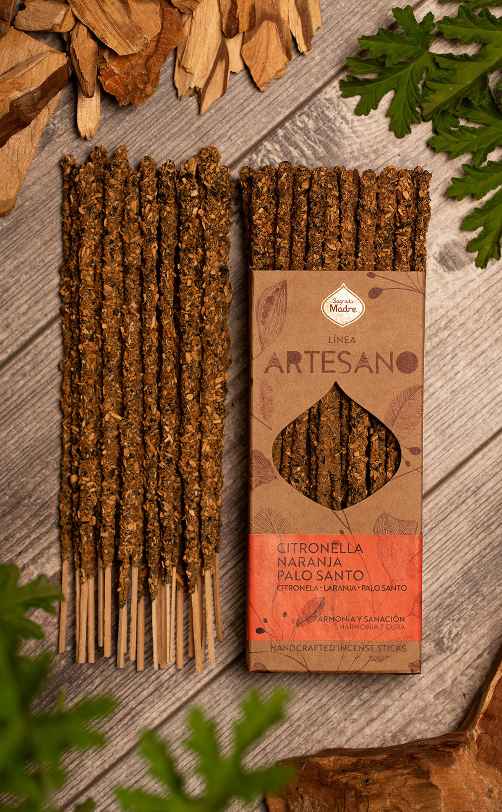 Citronella Palo Santo Incense Sticks 30-Pack – Natural Sacred Wood Incense for Cleansing & Ritual