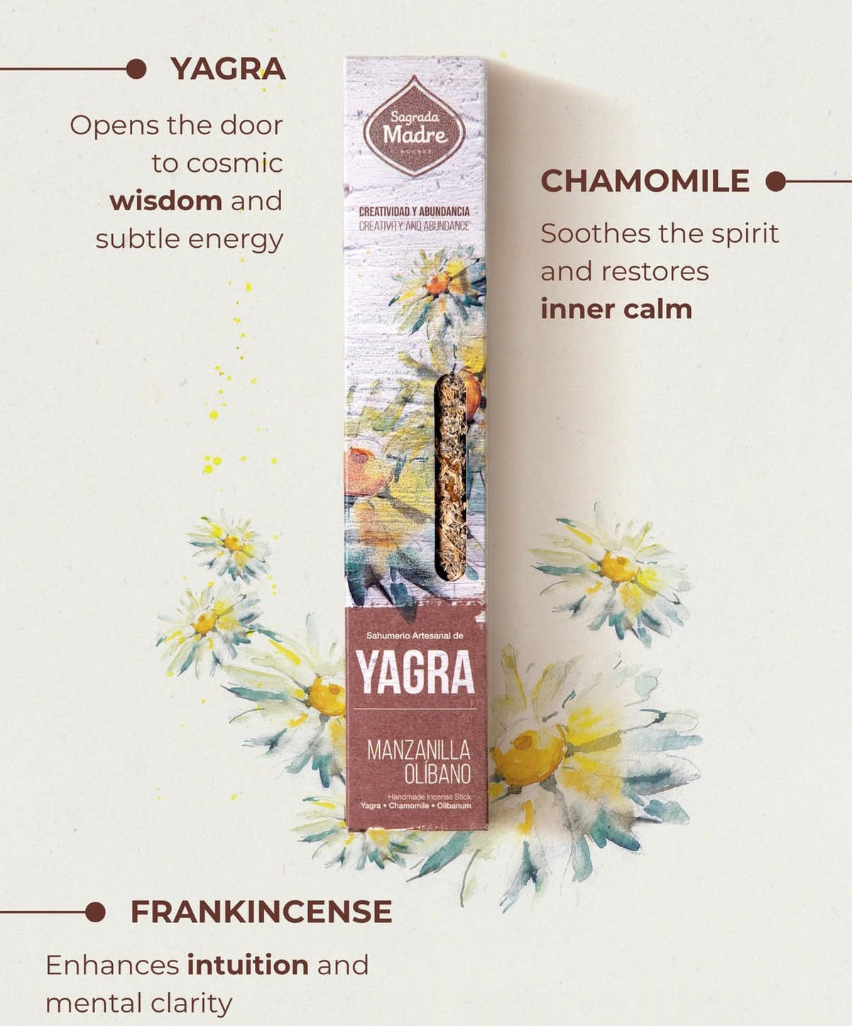 Flower Yagra Incense Collection – Floral Artisan Incense Sticks Set for Ritual & Home Fragrance