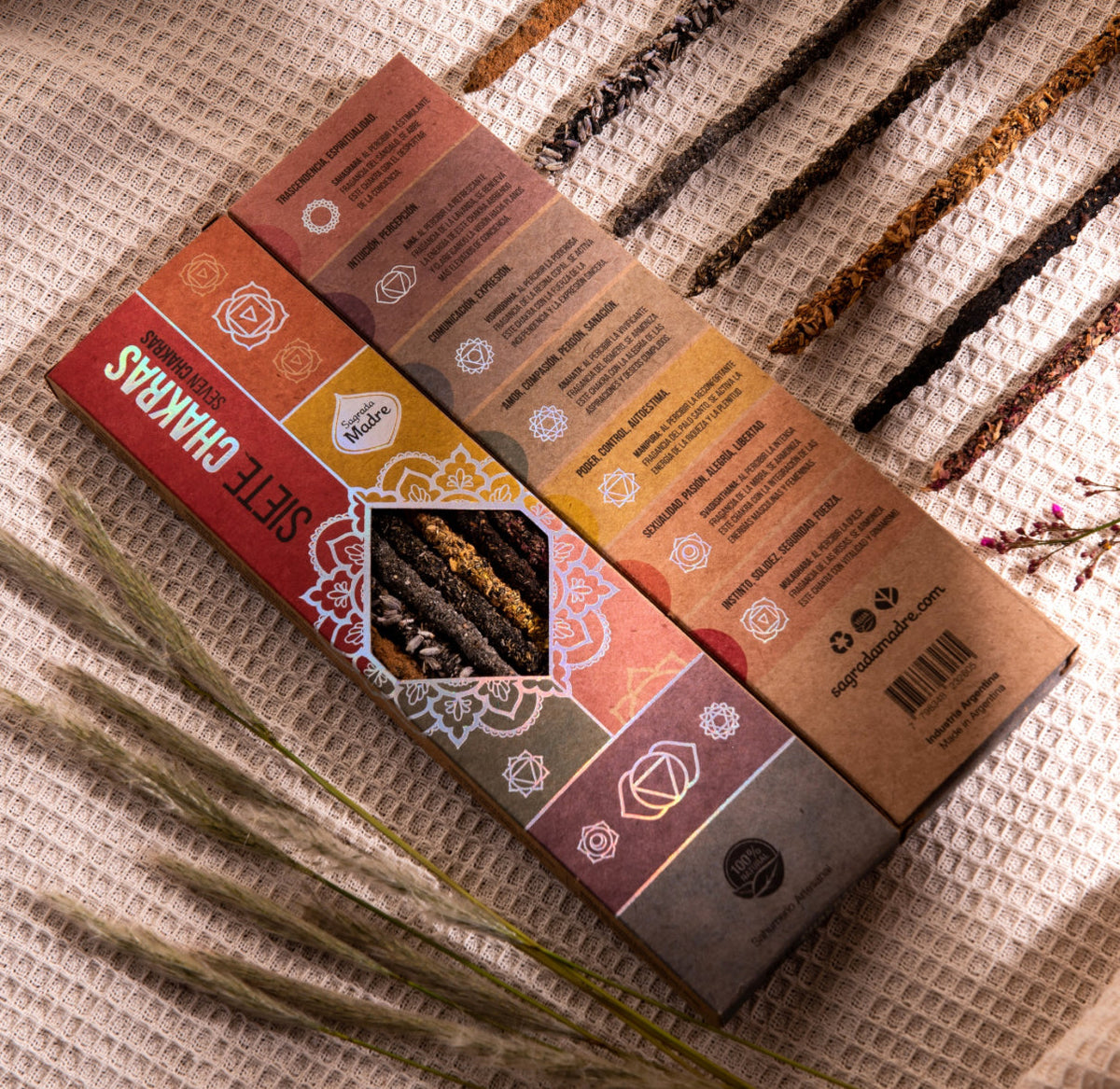 7 Chakra Incense Collection – Variety Chakra Balancing Incense Sticks Set for Meditation & Healing