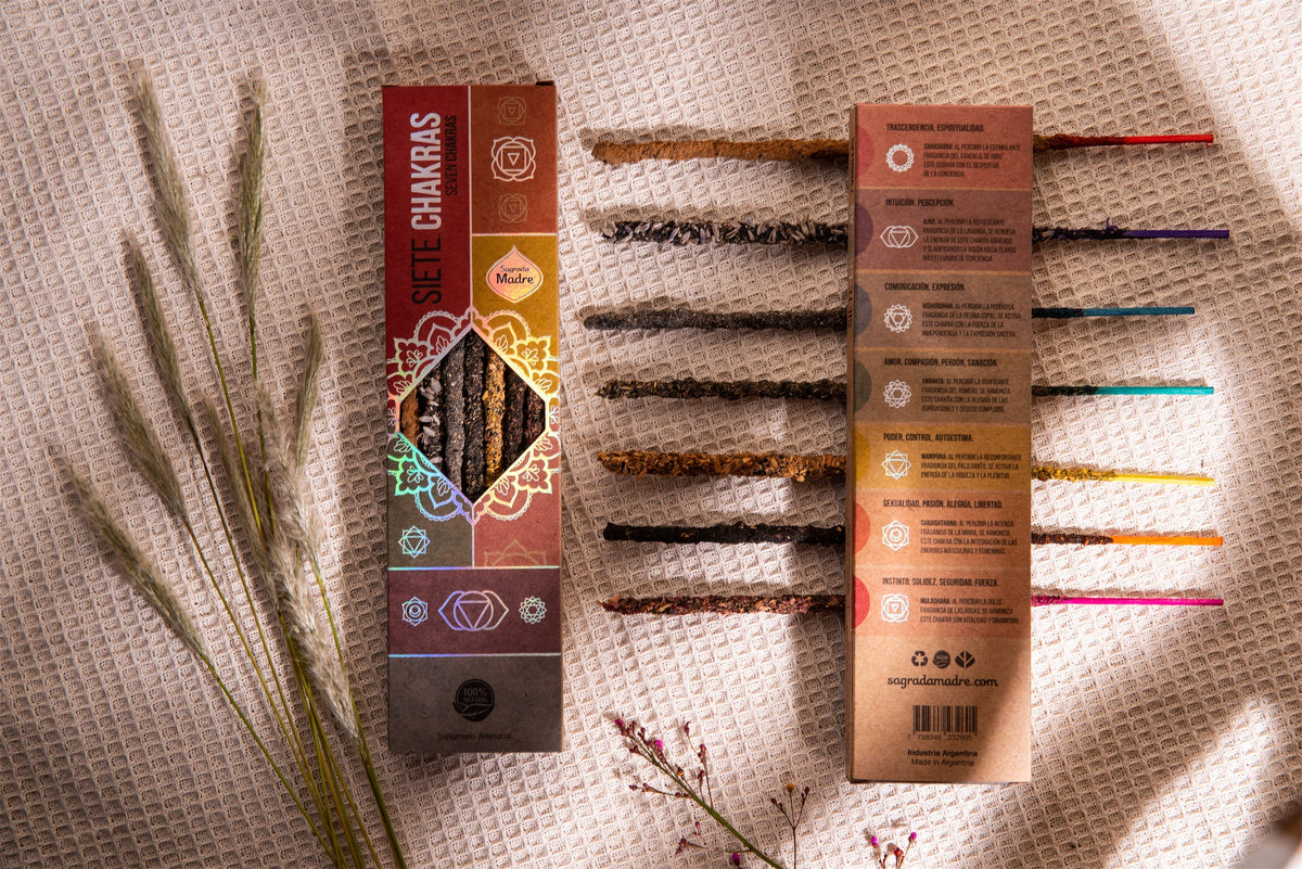 7 Chakra Incense Collection – Variety Chakra Balancing Incense Sticks Set for Meditation & Healing