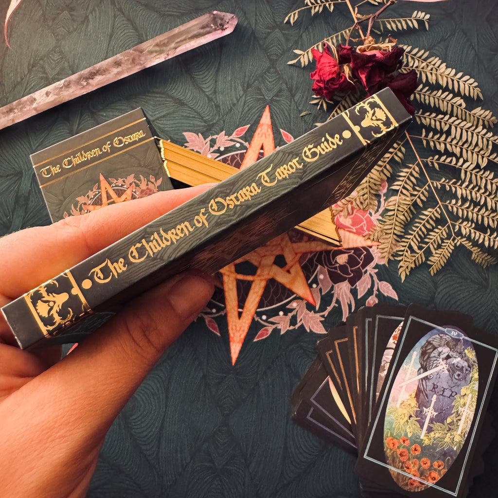 Children of Ostara Tarot Deck & Book Set Limited Gold Edition – Award-Winning 78-Card Botanical Tarot