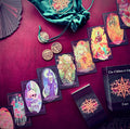 Children of Ostara Tarot Deck & Book Set Black Edition – Award-Winning 78-Card Botanical Tarot