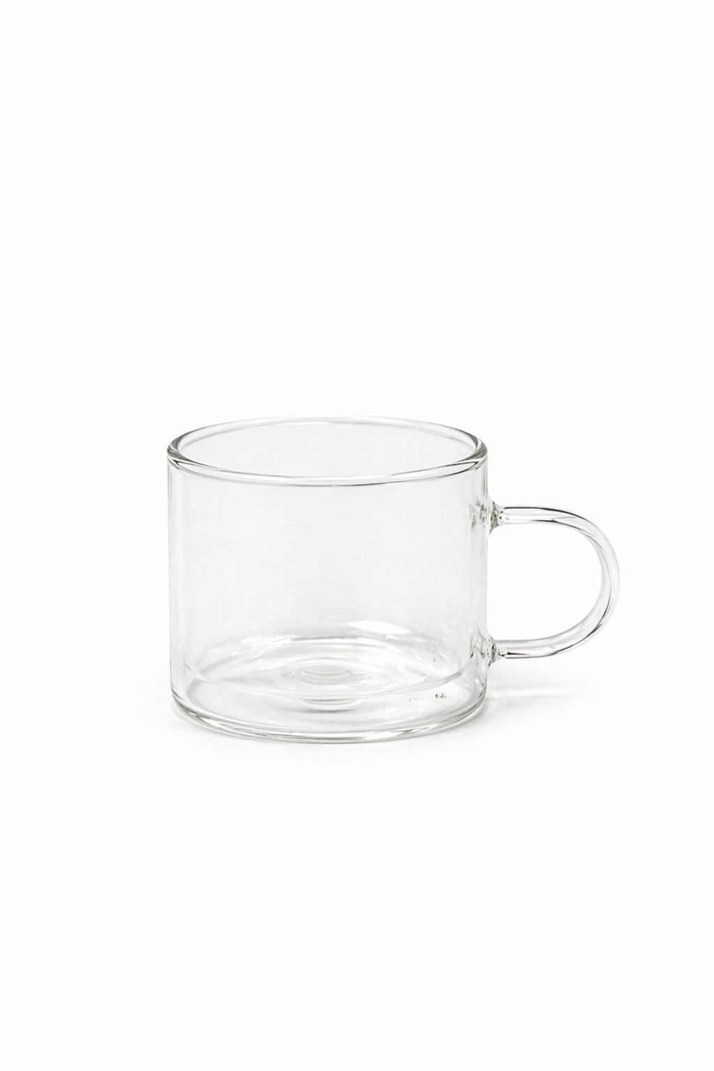 Straight Edge Double Walled Glass Tea Mug