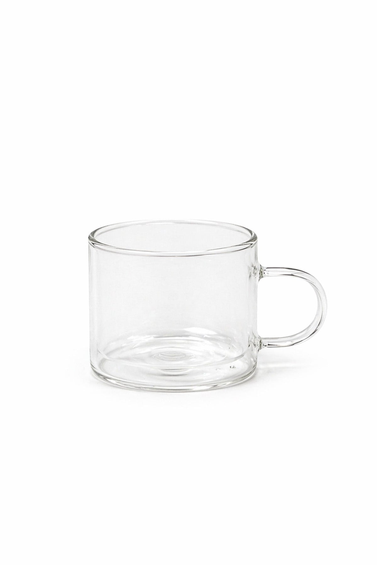 Straight Edge Double Walled Glass Tea Mug