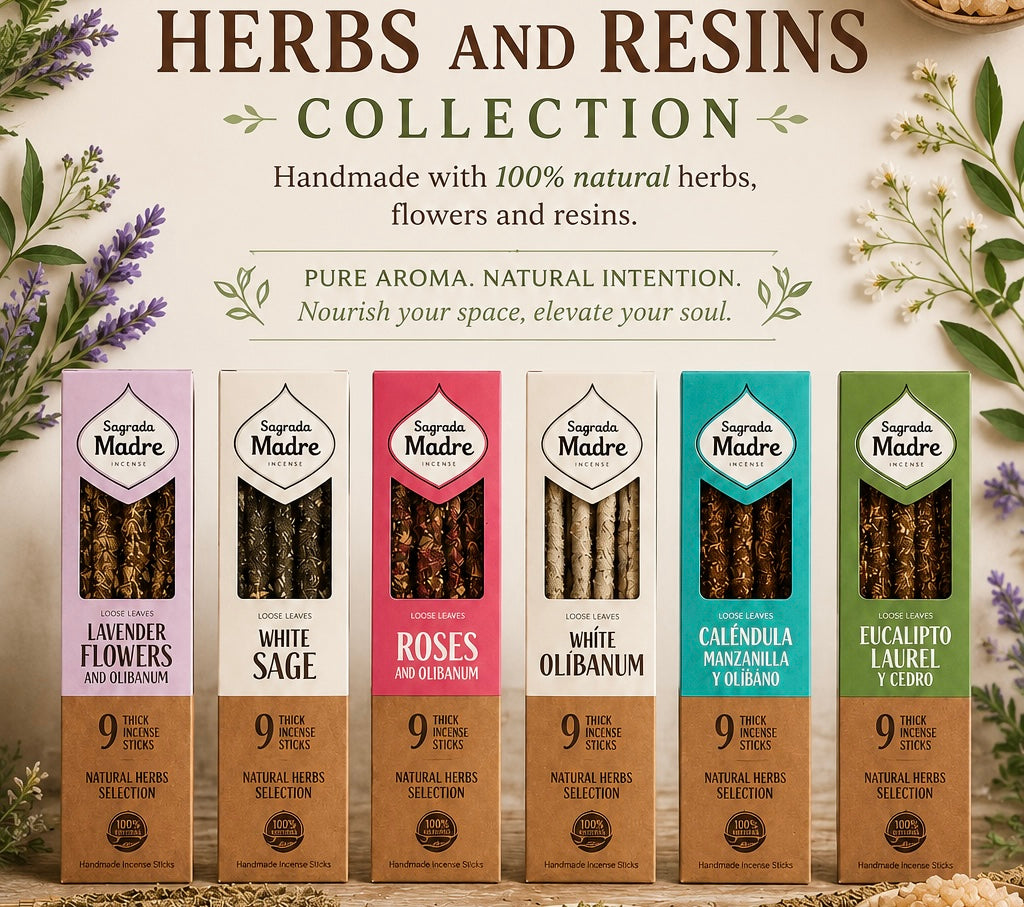 Herb & Resin Incense Collection – Natural Botanical Incense Set for Ritual