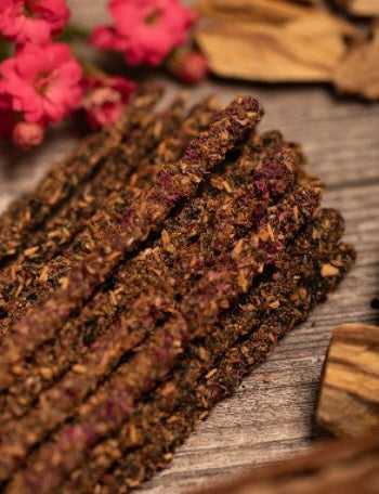 Rose Palo Santo Incense Sticks 30-Pack – Floral & Sacred Wood Incense for Cleansing & Ritual