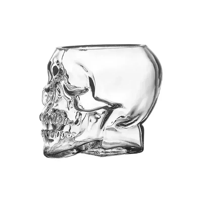 Halloween Skull Head Glass