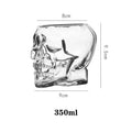 Halloween Skull Head Glass